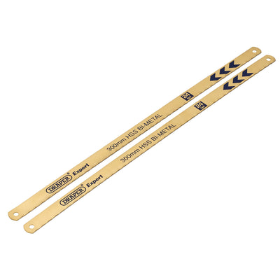 DR-19345 — Draper Expert Bi-Metal Hacksaw Blades, 300mm, 24tpi (Pack of 2)