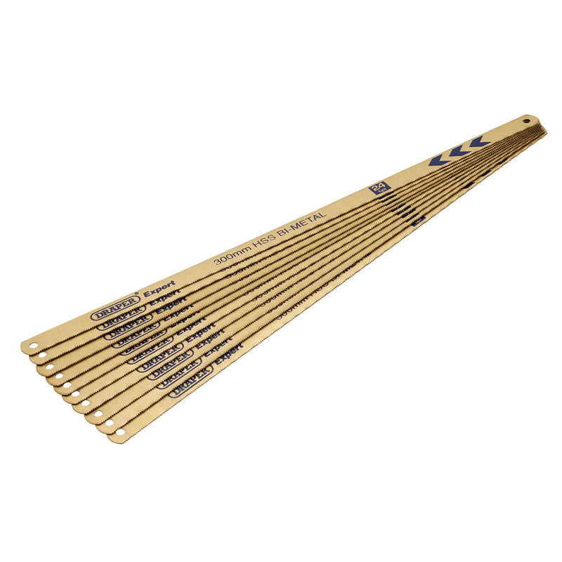 DR-19348 — Draper Expert Bi-metal Hacksaw Blades, 300mm, 24tpi (Pack of 10)