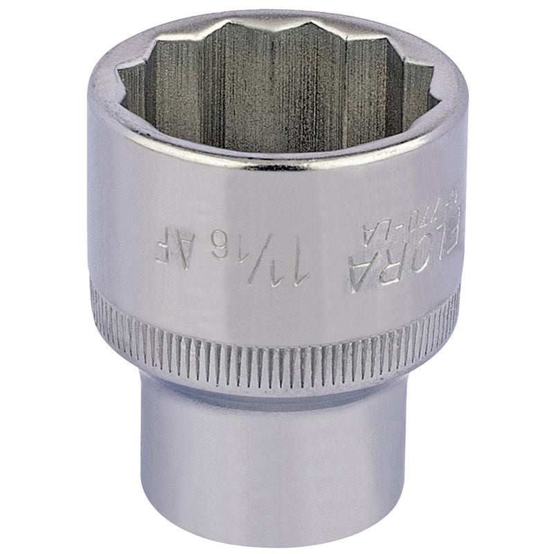 DR-24484 — Elora Bi-Hexagon Socket, 1/2" Sq. Dr., 1 1/16"