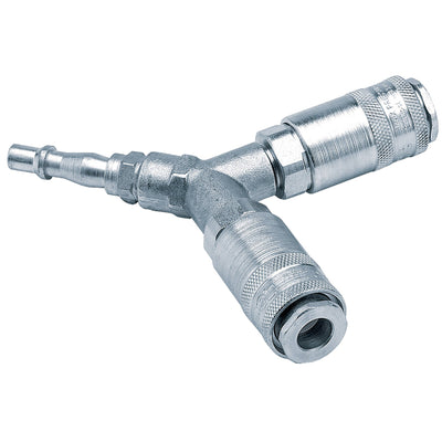 DR-25813 — PCL Twin Standard Coupling, 2 x Male Couplings, 1 x Tailpiece (Sold Loose)