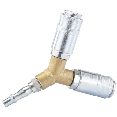 DR-25855 — PCL Twin Standard Coupling, 2 x Male Couplings, 1 x Tailpiece