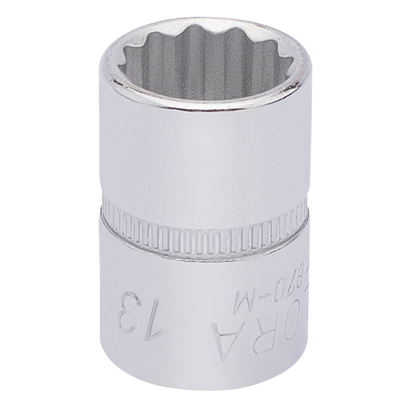 DR-25896 — Elora Bi-Hexagon Socket, 3/8" Sq. Dr., 13mm