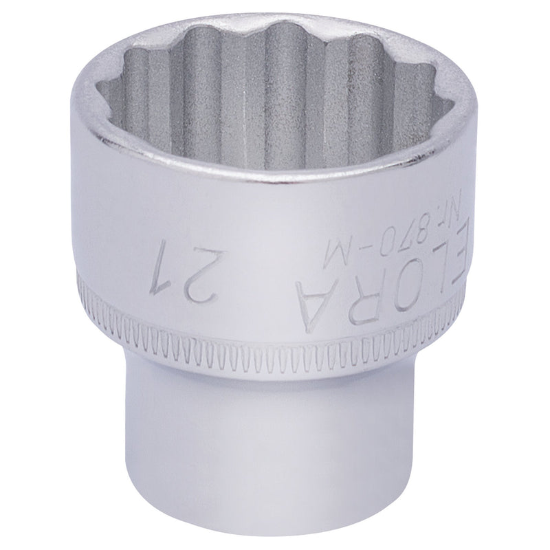 DR-25979 — Elora Bi-Hexagon Socket, 3/8" Sq. Dr., 21mm