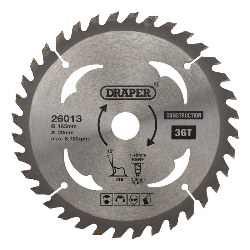 TCT Cordless Construction Circular Saw Blade for Wood & Composites