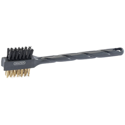 DR-26318 — Brass and Nylon Wire Brush, 175mm