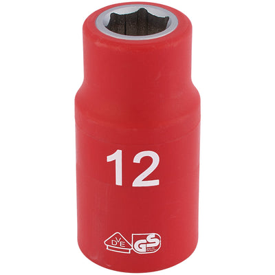 DR-31785 — Draper Expert Fully Insulated VDE Socket, 1/2" Sq. Dr., 12mm