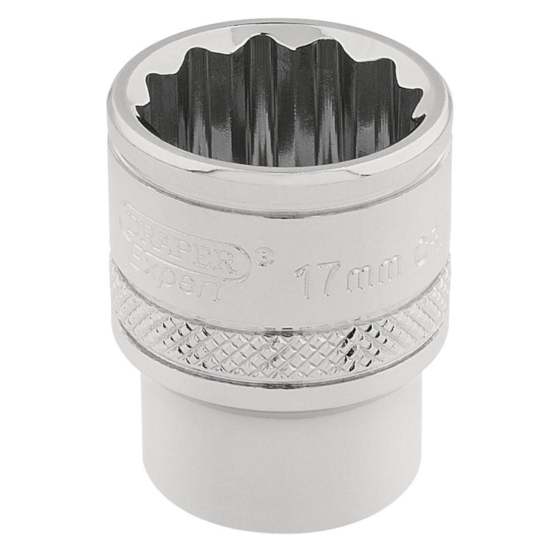 DR-32781 — Draper Expert HI-TORQ® 12 Point Socket, 3/8" Sq. Dr., 17mm