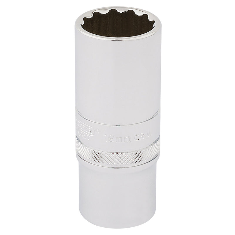 DR-33036 — Draper Expert HI-TORQ® 12 Point Deep Socket, 3/8" Sq. Dr., 19mm