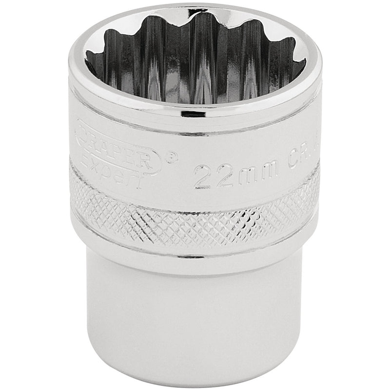 DR-33368 — Draper Expert HI-TORQ® 12 Point Socket, 1/2" Sq. Dr., 22mm