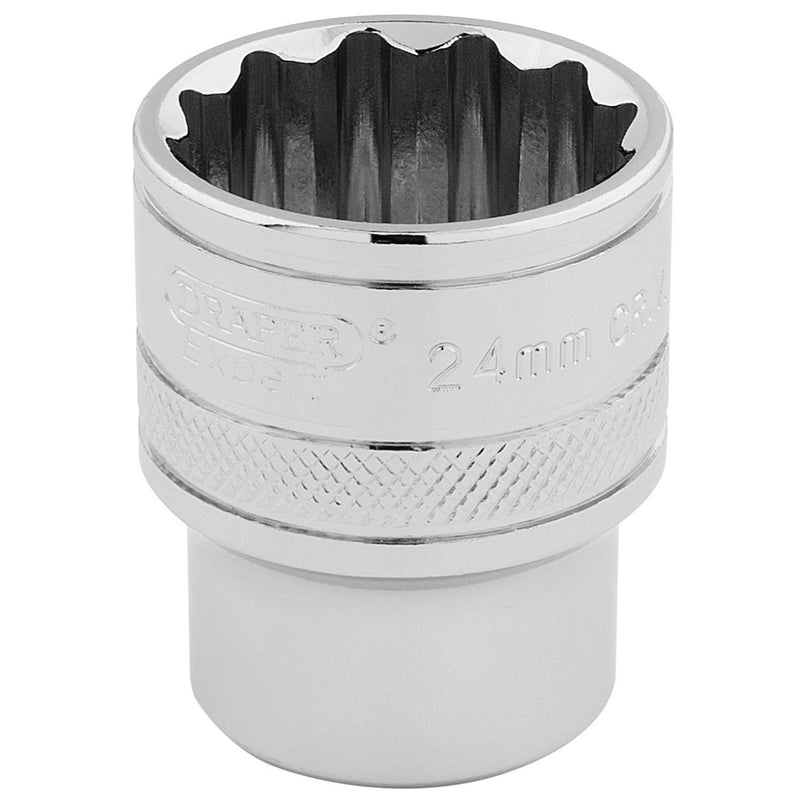 DR-33372 — Draper Expert HI-TORQ® 12 Point Socket, 1/2" Sq. Dr., 24mm