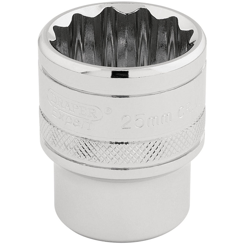 DR-33418 — Draper Expert HI-TORQ® 12 Point Socket, 1/2" Sq. Dr., 25mm