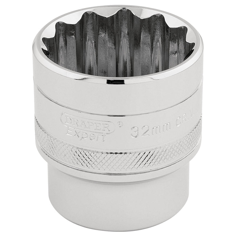 DR-33593 — Draper Expert HI-TORQ® 12 Point Socket, 1/2" Sq. Dr., 32mm