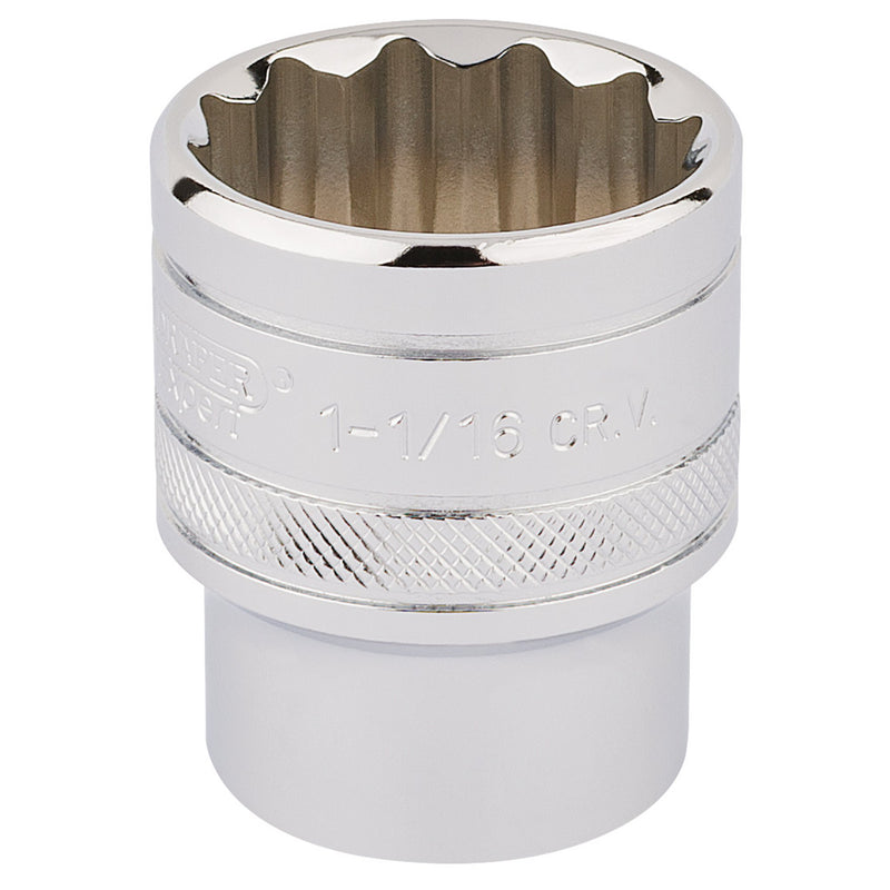 DR-33726 — Draper Expert HI-TORQ® 12 Point Socket, 1/2" Sq. Dr., 1 1/16"