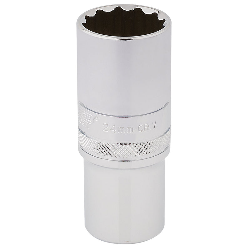 DR-33802 — Draper Expert HI-TORQ® 12 Point Deep Socket, 1/2" Sq. Dr., 24mm