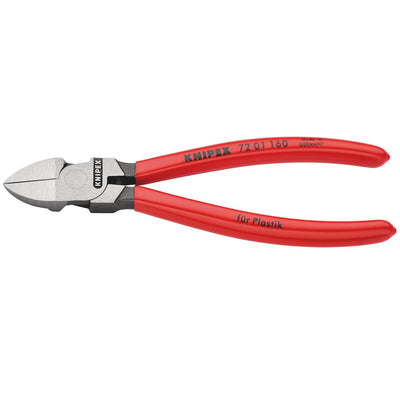 DR-34181 — KNIPEX 72 01 160 Diagonal Cutters for plastics plastic coated, 160mm