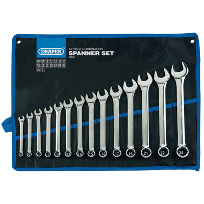 DR-34236 — Draper HI-TORQ® Metric Combination Spanner Set (14 Piece)