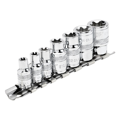 DR-34412 — Draper Expert TX-STAR® Socket Set, 1/4" and 3/8" Sq. Dr. (7 Piece)