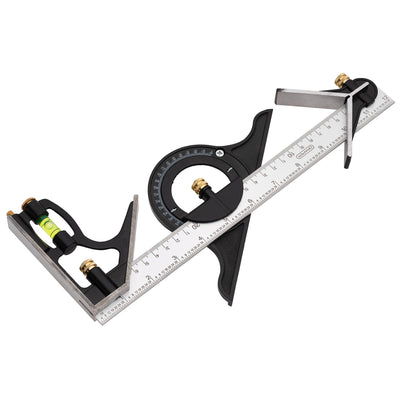 DR-34704 — Combination Square with Centre Head and Protractor, 300mm