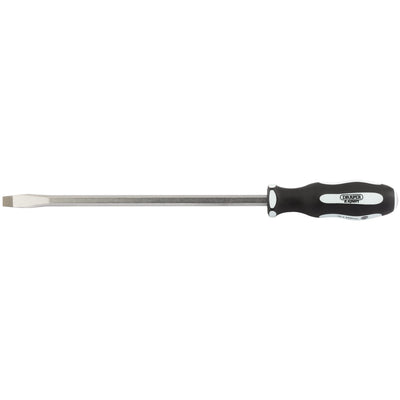 DR-35186 — Draper Expert 'Pound Thru' Plain Slot Soft Grip Screwdriver, 10 x 250mm