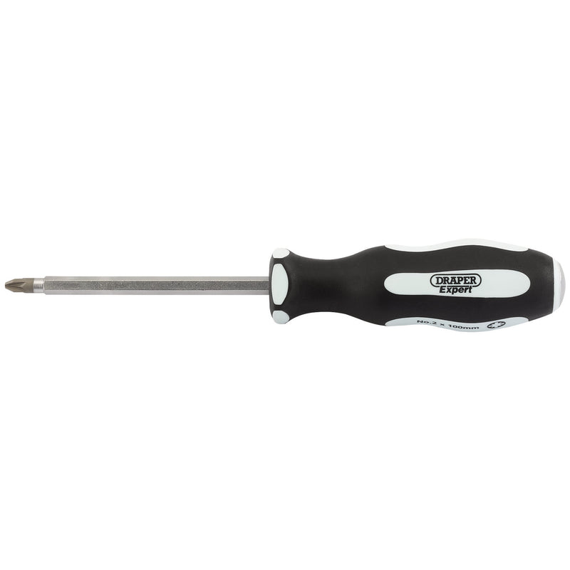 DR-35230 — Draper Expert 'Pound Thru' PZ TYPE Soft Grip Screwdriver, No.2 x 100mm