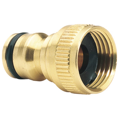 DR-36197 — Brass Garden Hose Tap Connector, 1/2"