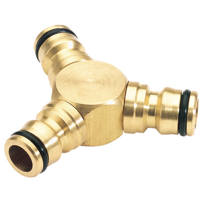DR-36238 — Brass 3 Way Connector