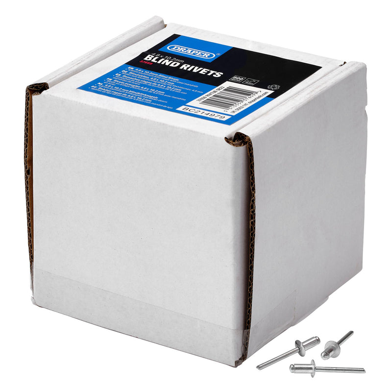 DR-37659 — Blind Rivets, 4.8 x 10.2mm (Tub of 800)