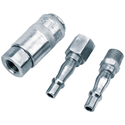 DR-37844 — 1/4" PCL BSP Air Line Coupling Set (3 Piece)