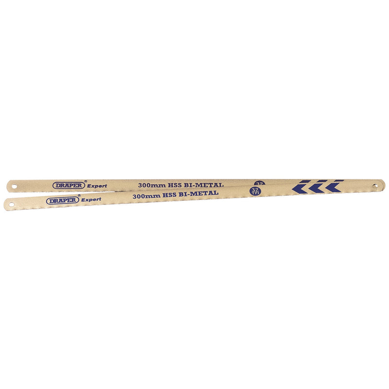 DR-38265 — Draper Expert Bi-Metal Hacksaw Blades, 300mm, 32tpi (Pack of 2)