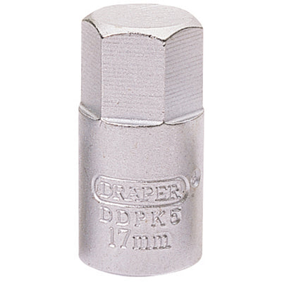 DR-38323 — Hexagon Drain Plug Key, 3/8" Sq. Dr., 17mm