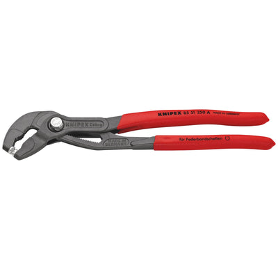 DR-38389 — KNIPEX 85 51 250 A SB Spring Hose Clamp Pliers, 250mm