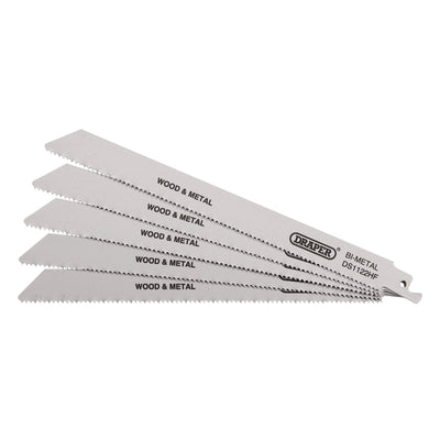 DR-38754 — Bi-metal Reciprocating Saw Blades for Multi-Purpose Cutting, 225mm, 10tpi (Pack of 5)