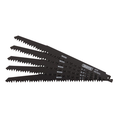 DR-38803 — Reciprocating Saw Blades for Wood Cutting, 240mm, 5tpi (Pack of 5)