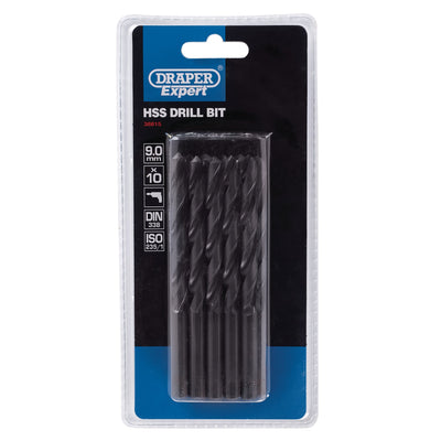 DR-38815 — Draper Expert HSS Drill Bit, 9 x 220mm (Pack of 10)