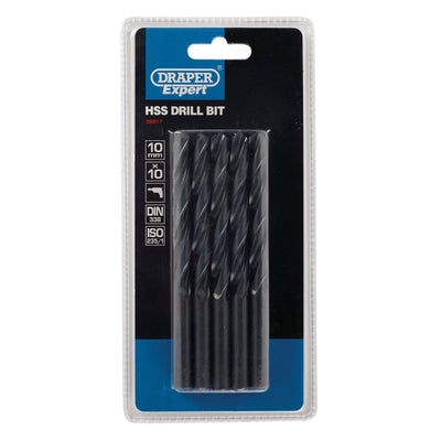 DR-38817 — Draper Expert HSS Drill Bit, 10 x 220mm (Pack of 10)