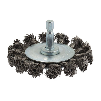 DR-41434 — Steel Twist-Knot Wire Wheel Brush, 75mm