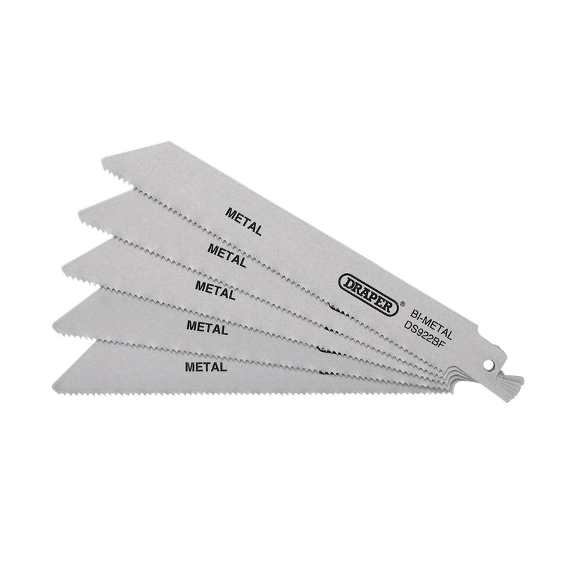 DR-43459 — Bi-metal Reciprocating Saw Blades for Metal, 150mm, 14tpi (Pack of 5)