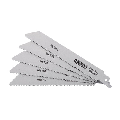 DR-43463 — Bi-metal Reciprocating Saw Blades for Metal, 150mm, 10-14tpi (Pack of 5)