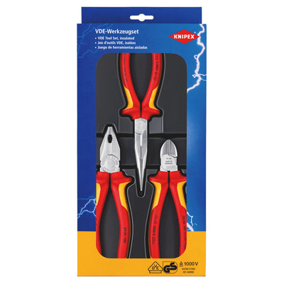 DR-44948 — KNIPEX 00 20 12 VDE Electro Set, 3 Part