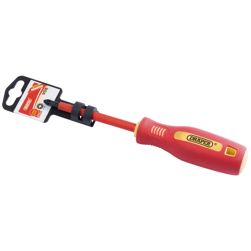 DR-46534 — Fully Insulated Soft Grip PZ TYPE Screwdriver, No.2 x 100mm