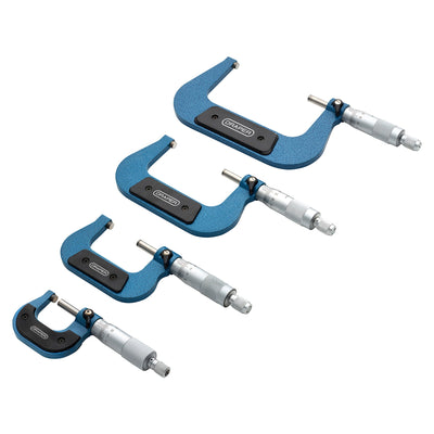 DR-46607 — Draper Expert Metric External Micrometer Set (4 Piece)