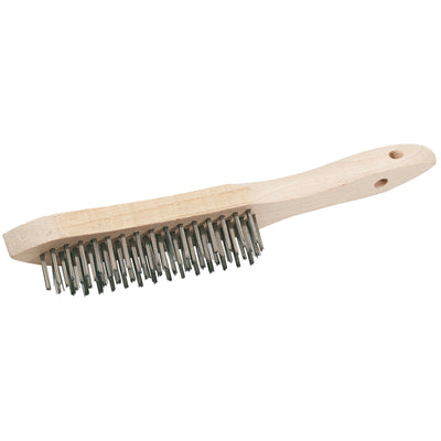 DR-50931 — Stainless Steel 4 Row Wire Scratch Brush, 310mm