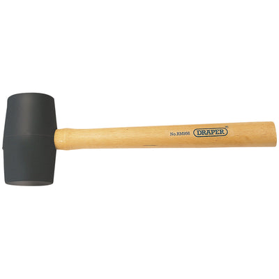 DR-51095 — Rubber Mallet With Hardwood Shaft, 410g/14.5oz