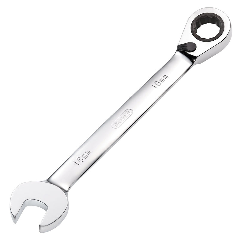 DR-52004 — Draper HI-TORQ® Metric Reversible Ratcheting Combination Spanner, 16mm