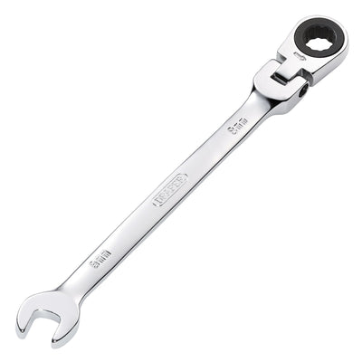 DR-52009 — Draper HI-TORQ® Metric Flexible Head Ratcheting Combination Spanner, 8mm