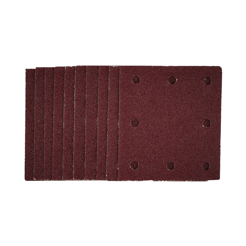 DR-52388 — 1/4 Sanding Sheets with Hook and Loop, 115 x 105mm, 40 Grit (Pack of 10)