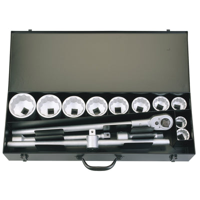 DR-53037 — Elora Metric Socket Set, 1" Sq. Dr. (14 Piece)