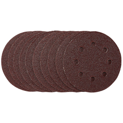 DR-53498 — Sanding Discs, 115mm, 40 Grit, Hook & Loop (Pack of 10)