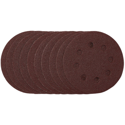 DR-53499 — Sanding Discs, 115mm, 80 Grit, Hook & Loop (Pack of 10)