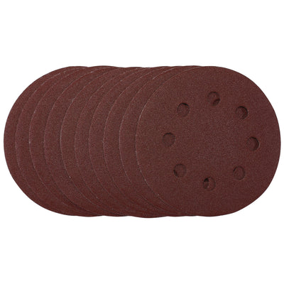 DR-53500 — Sanding Discs, 115mm, 120 Grit, Hook & Loop (Pack of 10)